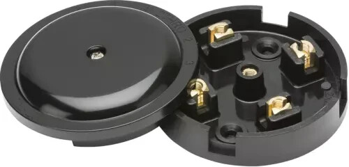 2x KNIGHTSBRIDGE  SN8420B 79mm 20A 4 Terminal Electrical Junction Box IP20 Black