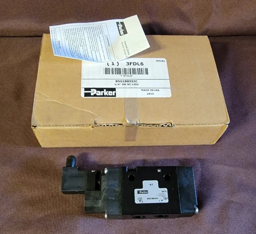 Parker B5G1BB553C Solenoid Air Control Valve 1/4" 120VAC