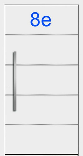 Casa flotante número 3 | serie Arial | números de puerta de diseño moderno | acrílico - Imagen 6 de 25