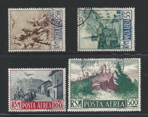 San Marino 1951, correo aéreo, n.o 95 300 liras marrón-rojo y marrón CANCELAR UNC - Imagen 1 de 1