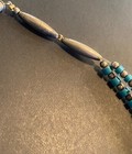 VTG Sterling Silver ? Native American Navajo Pearl Bead Turquoise ? Necklace — photo 7