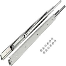 Image of VEVOR Drawer Slide Drawer 1Pair 28" Ball Bearing Full Extension 500lbs Steel