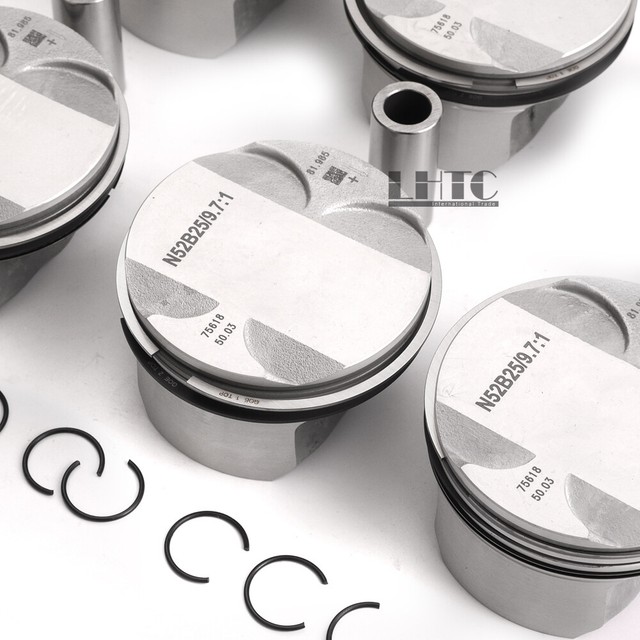 6x Pistons Rings KS STD Low Compression 9.71 For BMW E60 E90 325i 523i