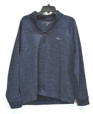 Greg Norman Mens Navy Blue Long Sleeve 1/4 Zip Casual Knit Pullover Sweatshirt L