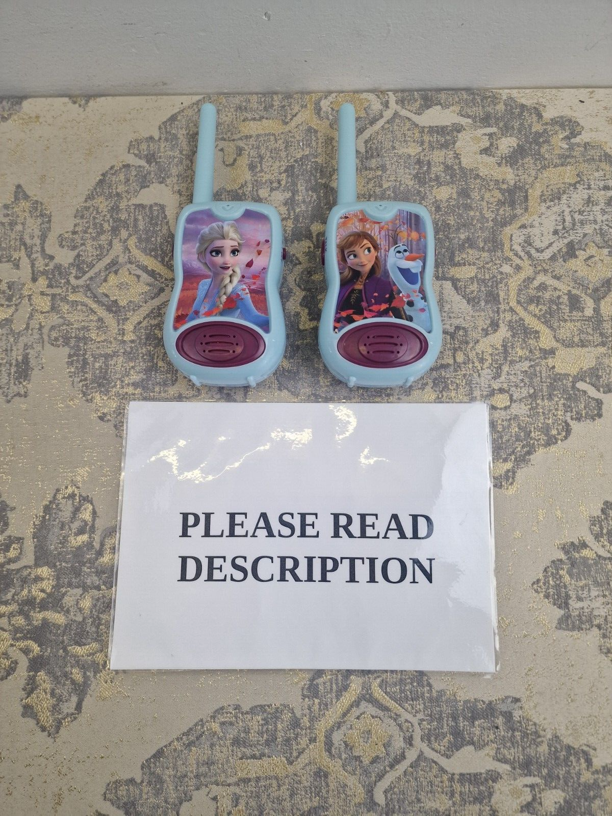 LEXIBOOK TW12FZ Disney Frozen 2 Elsa Anna Walkie-talkies, Communication Game for