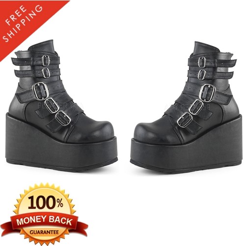 Womens Vegan Platform Ankle Boots | eBay