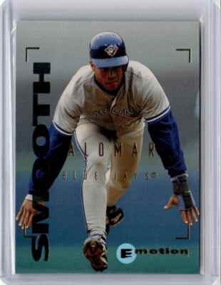 1995 SkyBox E-Motion Roberto Alomar Baseball Card Toronto Blue Jays #90