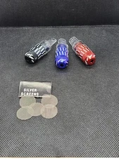 3 Sneak a Toke Metal Bullet Smoking Pipes Tobacco One Hitter Pipe w/Screens Free