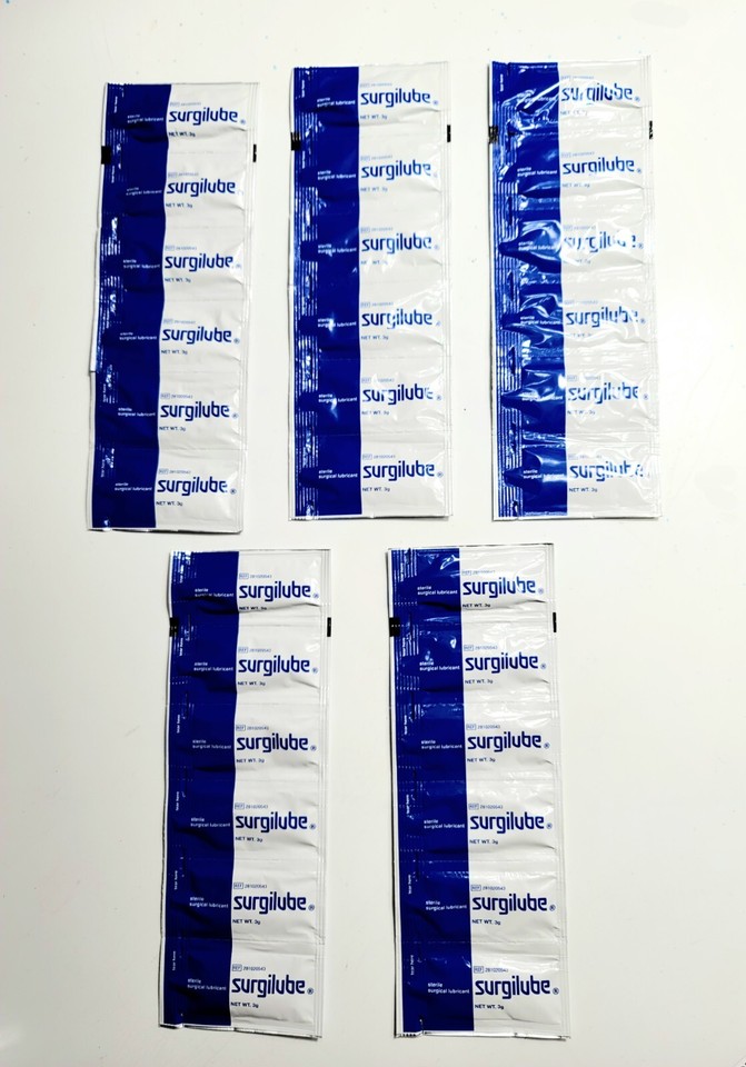 30 Surgilube Lubricating Jelly Sterile LUBE Gel 3G Personal Lubricant Packet KY eBay