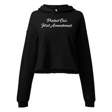 First Amendment Crop Hoodie