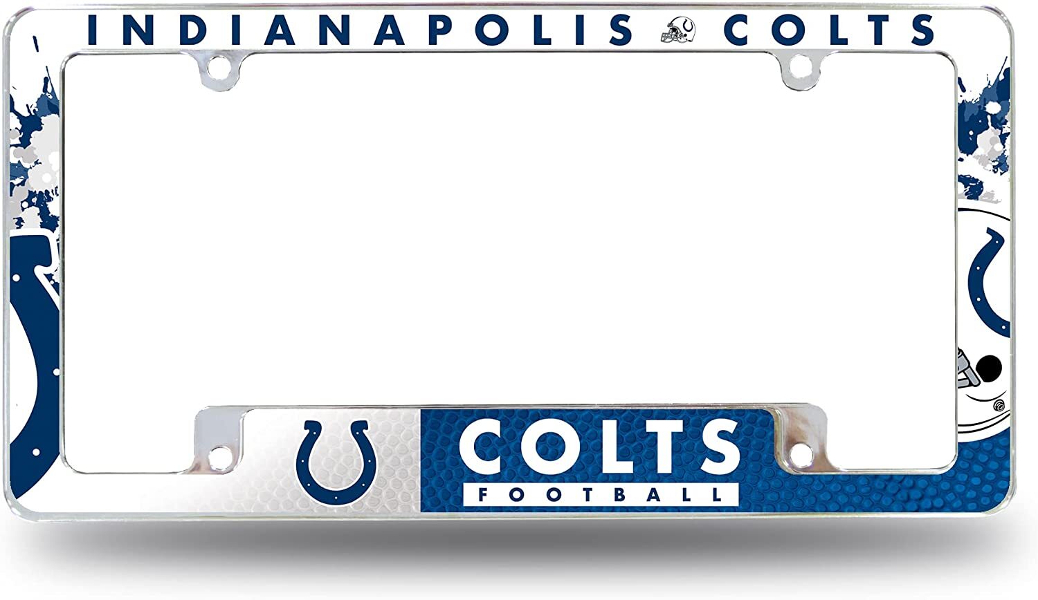 Rico NFL Indianapolis Colts Auto Tag All Over Chrome Frame AFC | eBay