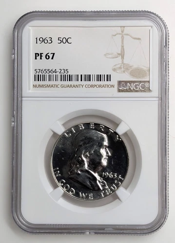 1963 Franklin Half Dollar NGC PF67 PR67