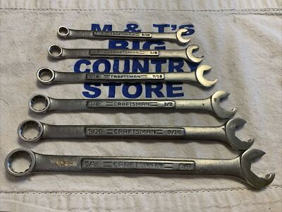 #ad Craftsman USA 6pc 12pt Combination Speed Quick Wrench VA Series 5 16quot; to 5 8quot; $45.00