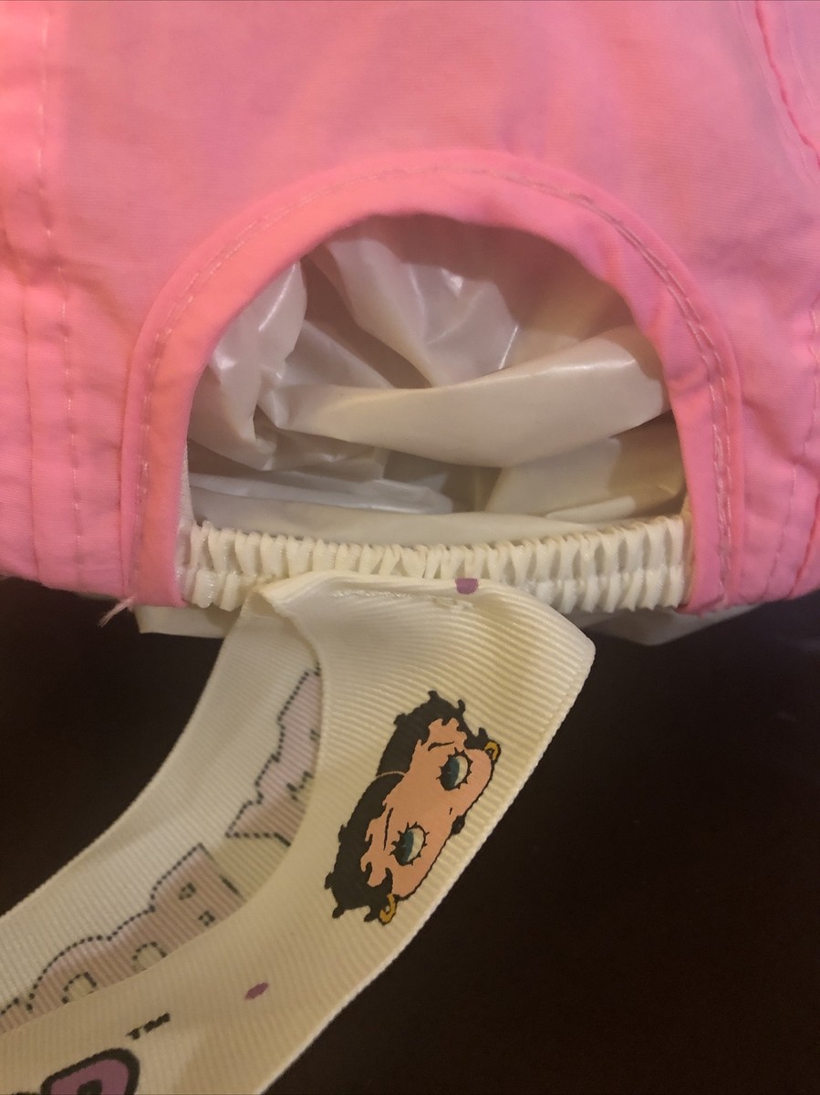 Betty Boop Vtg 1992 MGM Grand Las Vegas Stretch Pink Nylon Hat Cap Ribbon Betty Boop Vtg 1992 MGM Grand Las Vegas Stretch Pink Nylon  main image 3