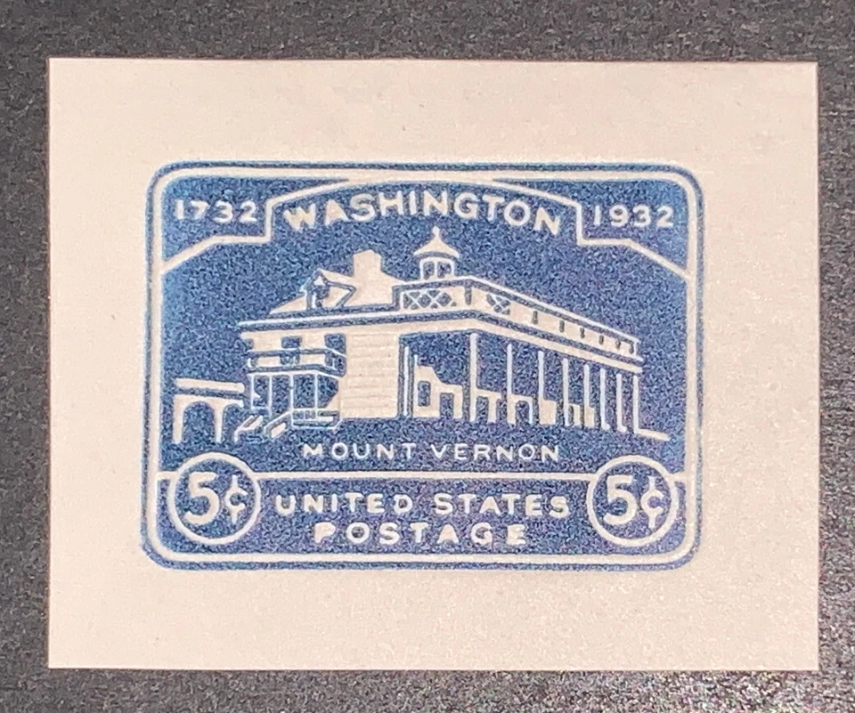 Travelstamps: US Stamps Cut Square Scott #U528 Mount Vernon Mint Hinged - Image 2 of 4