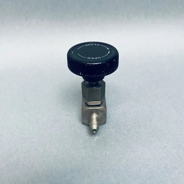 Monel Needle Valve CGA 110 x 1/4 in. Hose Barb Stainless Steel - Image 3 of 4
