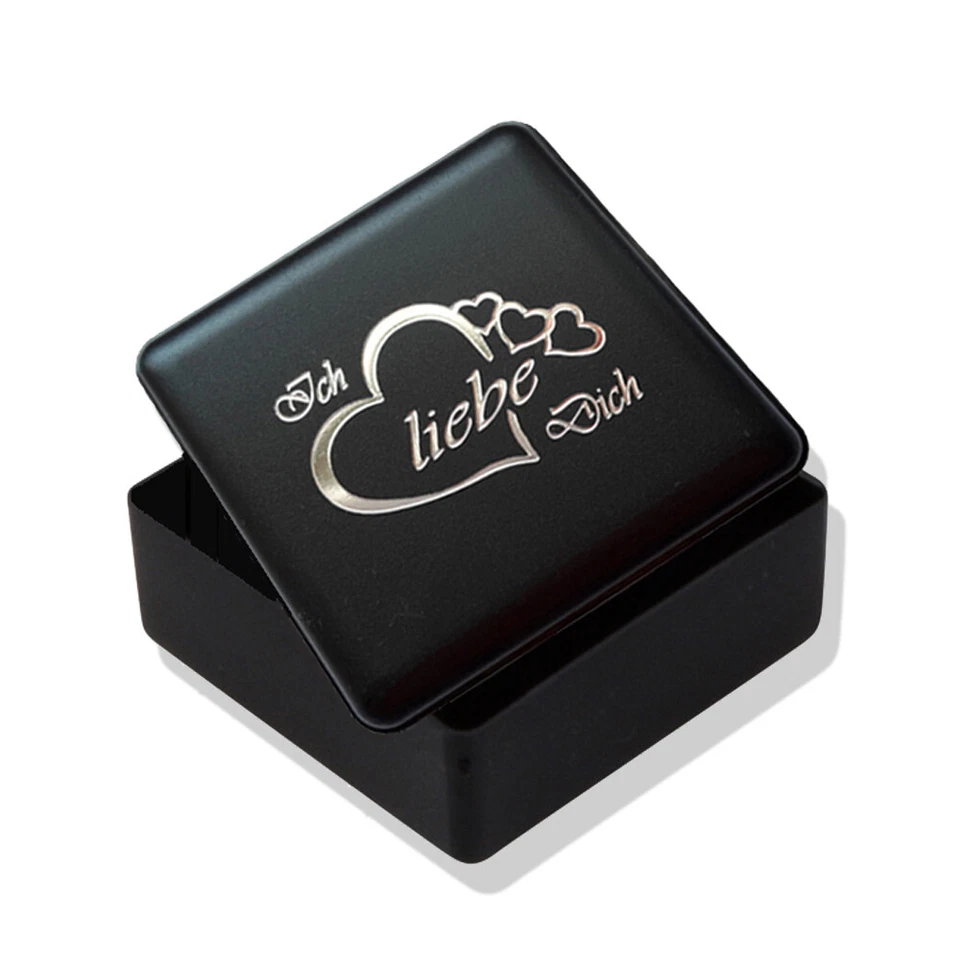 Damen Halskette mit Herz Anhänger 925 Silber Gravur Geschenk Schmuck für Frau - Bild 3 von 3