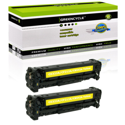 2PK CF212A Yellow Toner Cartridge For HP 131A LaserJet Pro 200 MFP M276n M276nw