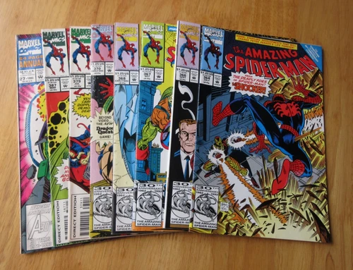 Lot of *8* AMAZING SPIDER-MAN! ≈ #364-387 + Annual #27 (Mix of FN+ & VF)