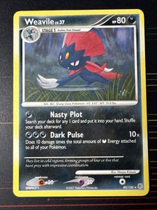 Pokemon Card Weavile 40/130 Diamond & Pearl