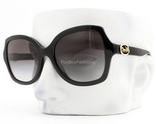 Coach Sunglasses Polished Black Pale Gold Logo HC 8295 50028G with Case