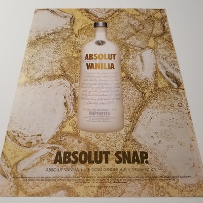 ABSOLUT VANILIA Ad (ABSOLUT SNAP)