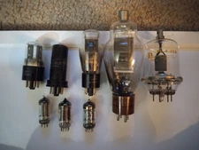Vintage Electron Tubes GE, RCA, Raytheon, Penta Lot Of 8 Untested 