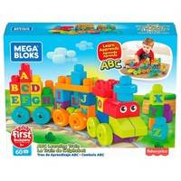 Mega Bloks ABC Lernzug 60-Teiliges Baukasten Alphabet Bausteine Spielzeug 1+