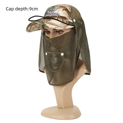 Mesh Breathable Sun Shading Hats UV Protection Shawl Hat New Men Bucket Hat - Picture 2 of 11
