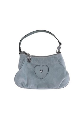 Juicy Couture Sage Queen Couture Wristlet Bag Purse Silver Hardware Heart Desing
