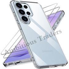 for Samsung Galaxy S26 Ultra 5G Clear Case with 2 Pack Screen Protectors Soft