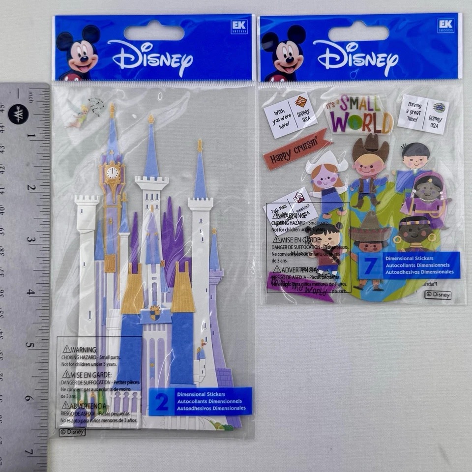 EK Success Jolee’s Boutique Disney Dimensional Stickers Castle Small World - Image 2 of 3