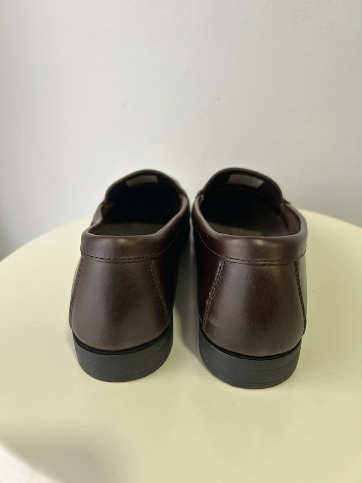 Женские кожаные мокасины Eastland Classic II коричневые размер 10 М 42 евро без шнуровки - Изображение 4 из 4