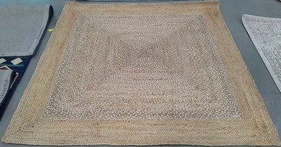 NATRL IVORY 6'-0'' x 6'-0'' Broken Thread Rug, Reduced Price 1172795023 NF885B-6SQ