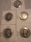 Lot of 5 Silver Washington Quarters 1940' S And 1950' S