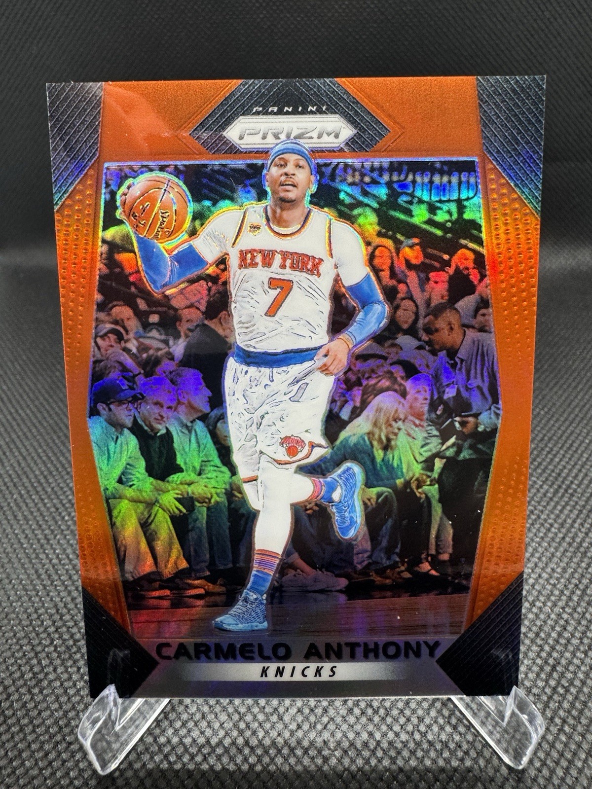 2017-18 Prizm Carmelo Anthony Orange /49 #279 Knicks