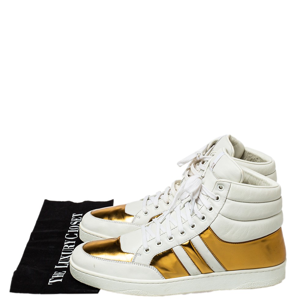 GUCCI　ホワイトGジャン ライダース風　size38 Denim jacket with Gucci selvedge in white | GUCCI® US