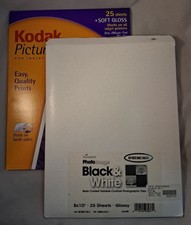 Mixed lot Photo Paper PROMASTER B W and Color Kodak 8x10