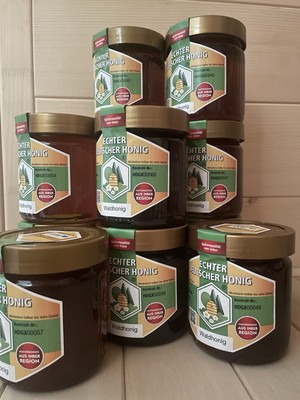 Honig aus dem Bayerischen Wald 12x500g im DIB Glas Waldhonig