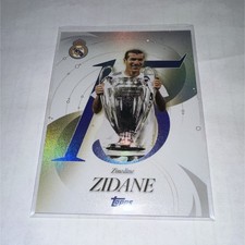Topps QU-28 Zinedine Zidane Real Madrid European Cup Hologram 2023-24