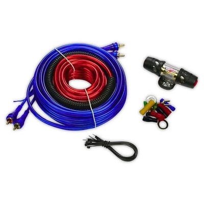 8 Gauge Power Amplifier Installation Wiring Kit Car Amp Install Wire Cable