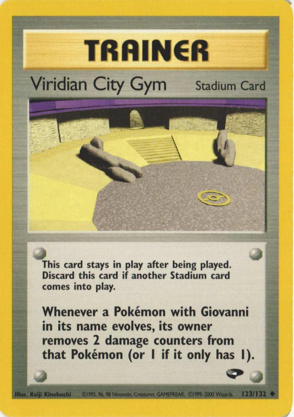 Viridian City Gym 123/132 Uncommon Gym Challenge Pokemon Unlimited Near Mint