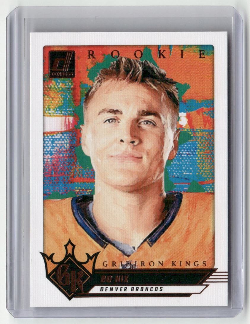 2024 Donruss Gridiron Kings Bo Nix Rookie Denver Broncos #6