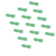 30 PCS 3-Pin 5mm Pitch PCB Screw Terminal Block Connector Green