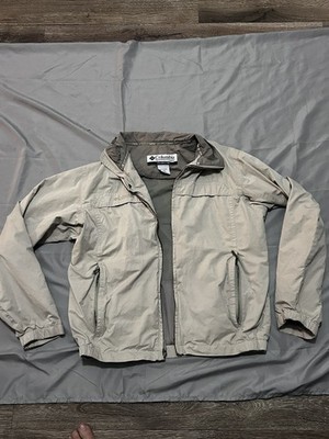 Columbia Northway Sportswear Mens Large Khaki Vented Full-Zip Jacket Size M