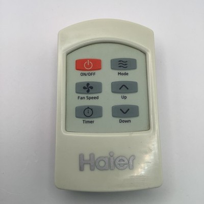 Haier Remote Control for Air Conditioner Fan Timer Mode Selection Wireless White