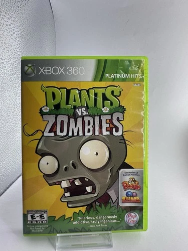 Plants vs. Zombies (Microsoft Xbox 360, 2010) Platinum Hits - Tested - CIB