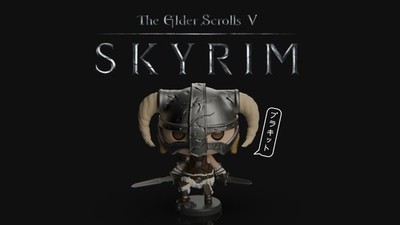 Skyrim (The Elder Scrolls V) Mini | Premium 3D Printed & Hand-Painted Art