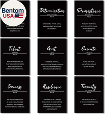 9 Pieces Inspirational Phrases Posters Wall Decor Motivational Sayings Quote Pos