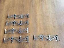 VINTAGE - 1960S "MARX" SILVER PLASTIC BARBED WIRE Lot Of 5 Fence